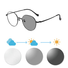 Загрузить изображение в средство просмотра галереи, SHINU очки по рецепту женские титановые очки в оправе фотохромные линзы меняют 5 цветов на солнечном свете женские очки 1027