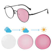 Загрузить изображение в средство просмотра галереи, Женские очки в оправе Фотохромные линзы Очки по рецепту женские фотохромные очки для близорукости индекс 1,56 однофокальные 1028