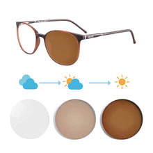 Carregar imagem no visualizador da galeria, Shinu óculos de sol fotocromáticos com lentes coloridas, óculos femininos que mudam roxo azul óculos de transição para mulheres sh079