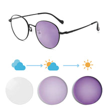 Загрузить изображение в средство просмотра галереи, Женские очки в оправе Фотохромные линзы Очки по рецепту женские фотохромные очки для близорукости индекс 1,56 однофокальные 1028