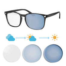 Загрузить изображение в средство просмотра галереи, Мужские очки, фотохромные линзы, очки по рецепту, мужские фотохромные очки для близорукости, очки для близорукости с линзами 8068