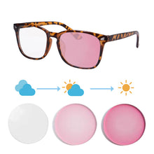 Загрузить изображение в средство просмотра галереи, Мужские очки, фотохромные линзы, очки по рецепту, мужские фотохромные очки для близорукости, очки для близорукости с линзами 8068