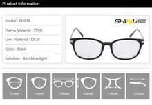 Carregar imagem no visualizador da galeria, TR90 Quadro Anti Azul Lentes de Luz Progressiva Multifoco Óculos de Leitura Blue Ray Prescrição Glasses-SH016
