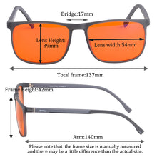 Load image into Gallery viewer, blue light glasses men glasses male 2021 glasses minus presbyopia komputer Orange Yellow lenses Driving gaming computer glasses