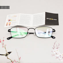 Загрузить изображение в средство просмотра галереи, Титановые очки, мужские очки, прогрессивные очки для чтения, мужские очки по рецепту, однофокальные линзы с астигматизмом и синим светом