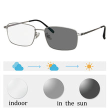 Загрузить изображение в средство просмотра галереи, Мужские очки, титановые очки, фотохромные линзы, мужские очки без смотровых очков, прогрессивные очки, мужские очки по рецепту, на заказ 322