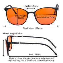 Load image into Gallery viewer, SHINU Anti Blue Light Computer Glasses Women 99.9% Filter Blue Ray Orange Lenses Women Corrective Eyeglasses Good Sleep Lady 079