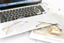 Load image into Gallery viewer, SHINU Glasses for Eye Strain Titanium Frame Women Men Anti Blue Ray Computer Gaming Glasses-USWT1023