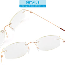 Load image into Gallery viewer, SHINU Glasses for Eye Strain Titanium Frame Women Men Anti Blue Ray Computer Gaming Glasses-USWT1023