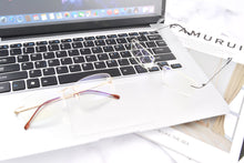Load image into Gallery viewer, SHINU Blue Light Blocking Computer Glasses for Men Women Titanium Rimless Frame Anti Blue Light Glasses for Reading-T1024
