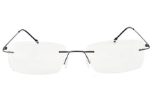 Load image into Gallery viewer, SHINU Titanium Rimless Frame Blue Light Filters Working Glasses Men for Own Myopia Lens-T1025