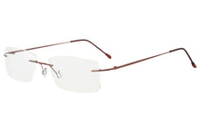 Load image into Gallery viewer, SHINU Titanium Rimless Frame Blue Light Filters Working Glasses Men for Own Myopia Lens-T1025