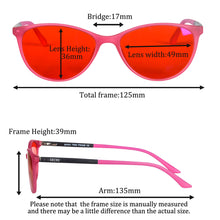 Load image into Gallery viewer, SHINU Blue Light Glasses for Better Sleep Red Glasses Blocking Blue Ray Tr90  Women Eyeglasses SH086

