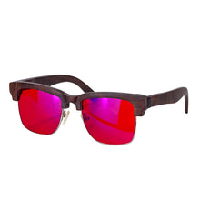 Carregar imagem no visualizador da galeria, SHINU Red Lens Sleep Glasses Blue Light Filter Glasses To Sleep Better Nighttime Blue Light Protection Glasses Wood Frame

