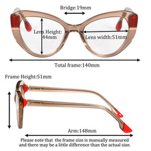Load image into Gallery viewer, SHINU Blue Light Blocking Computer Glasses Women Frame for Reading Gaming Red Orange Eyeglasses
