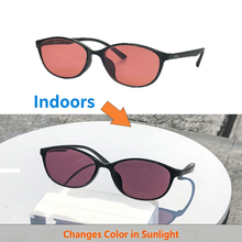 Load image into Gallery viewer, SHINU FL-41 Migraine Glasses FL41 Tinted Glasses Block 480-520nm Blue Green Light Anti Photophobia Tint Color Sunglasses Women

