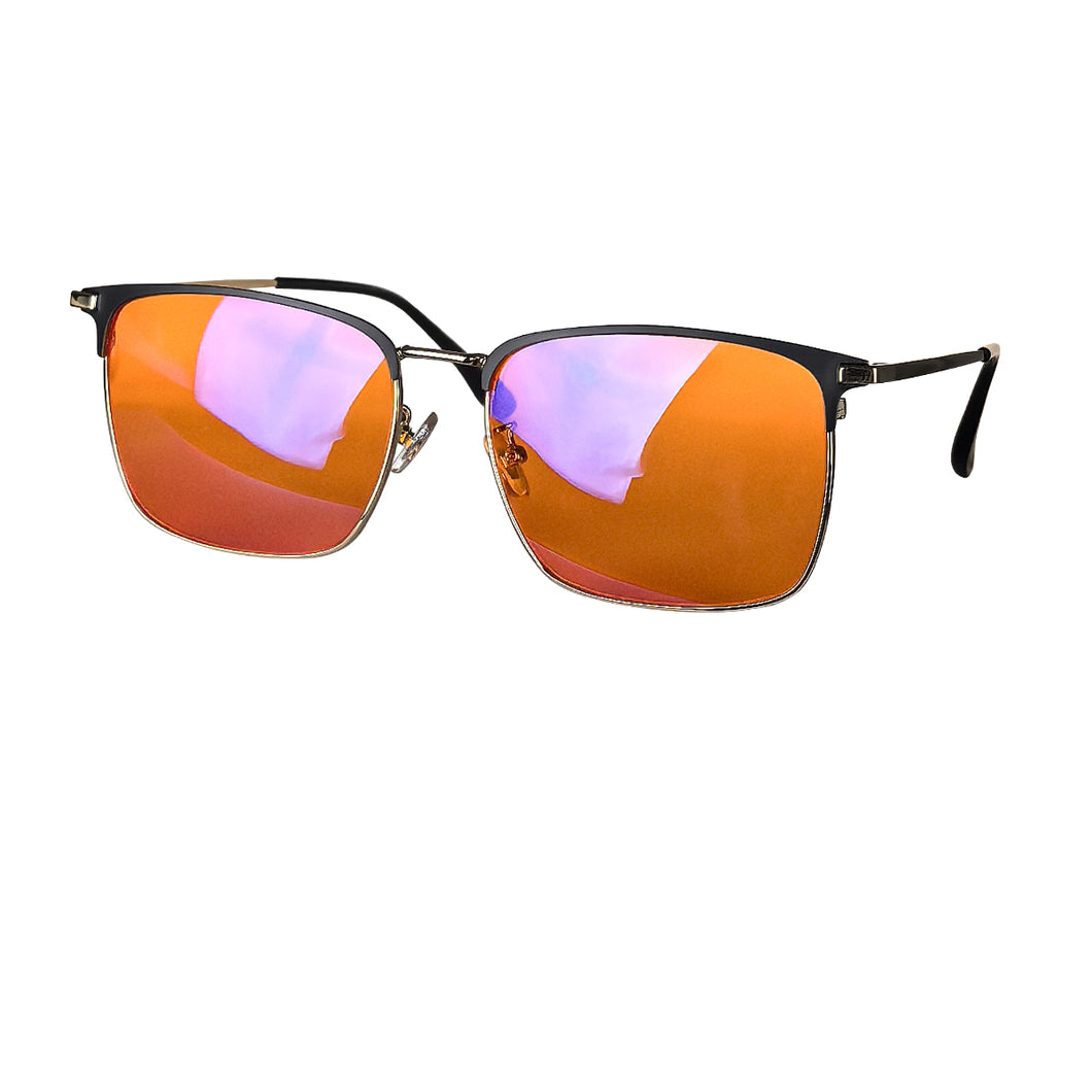 SHINU Men's Glasses Frame Big Size 160mm Wide for Big Face Anti Blue Light Glasses