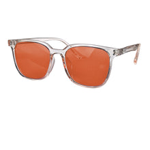 Load image into Gallery viewer, SHINU Red Lens Glasses Better Sleep Orange Lens Blue Light Blocking for Computer or Long Time Gaming Tr90 Frame Y2k Glasses
