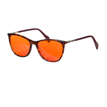 Load image into Gallery viewer, Aectate Glasses Women Anti Blue Light Red Lens Computer Glasses for Good Sleep Orange for Long Time RD153
