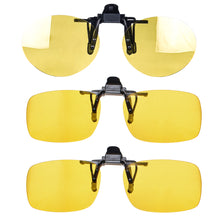 Load image into Gallery viewer, Anti Blue Light Clip on Glasses Polarized Clip on Sunglasses Orange Bluelight Lens Yellow Anti-glare Driving Lenses Brown Grey
