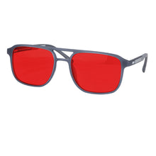 Load image into Gallery viewer, Men Square Frame Shape Red Lens Blocking for Good Sleep Orange for Long Time Working Computer Glasses

