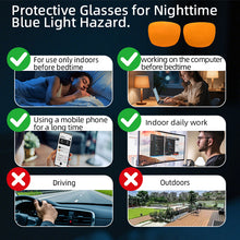 Carregar imagem no visualizador da galeria, Blue Light Blocking Glasses Better Sleep Red Glasses Orange Lens Computer Glasses Daytime Working Glasses
