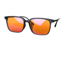 Load image into Gallery viewer, SHINU Titanium Frame glasses Better Sleep Glasses Red Lenses 99% Blue Light Blocking
