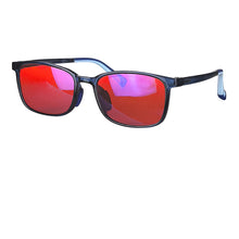 Загрузить изображение в средство просмотра галереи, SHINU Square Shape Kids Glasses Blue Light Blocking Glasses Children Glasses 129mm Wide Red Lenses
