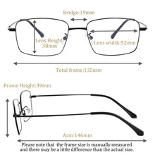 Загрузить изображение в средство просмотра галереи, Мужские прогрессивные очки для чтения, металлические прогрессивные очки Lunette Progressive Femme, лучше, чем бифокальные очки, прозрачные сверху
