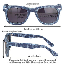 Загрузить изображение в средство просмотра галереи, Denim Men polarized sunglasses Women&#39;s eyeglasses Acetate mixed Denim cloth Fashion glasses match Jeans wear for men women
