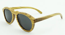 Загрузить изображение в средство просмотра галереи, SHINU Wood Polarized Polarized Sunglasses Men  Women Handmade Zebra Wood Sun Glasses Pear Wood Sunglasses Brown Lens  6027
