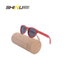 Load image into Gallery viewer, Wooden polarized Sunglasses Women Skateboard wood sunglasses wood woman 	 sunglasses woman luxury 2024 original 68022
