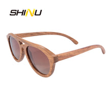 Load image into Gallery viewer, wooden sunglasses man  polarized sunglasses for men 2024 y2k glasses polarized fishing sunglasses  handmade nture wood
