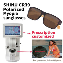 Load image into Gallery viewer, SHINU Women’s sunglasses polarized myopia prescription fashion wood sunglasses acetate big size night vision driving glasses men
