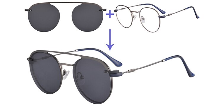 SHINU polarized sunglasses women clip-on sun-glasses men Progressive Multifocal Reading glasses myopia prescription blue light