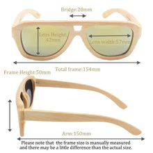 Carregar imagem no visualizador da galeria, SHINU polarized sunglasses men women bamboo wooden sunglasses fishing eyewear cycling eyewear 100% handmade uv400 protection

