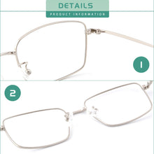 Carregar imagem no visualizador da galeria, Óculos de leitura progressivos masculinos óculos de metal progressivo lunette femme progressivo melhor do que óculos bifocais transparentes na parte superior
