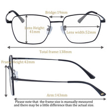 Загрузить изображение в средство просмотра галереи, Титановая оправа для очков, мужские очки для астигматизма, фотохромные очки для чтения для мужчин, прогрессивные мультифокусные мужские очки 
