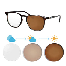 Load image into Gallery viewer, Men Glasses with Diopters Photochromic Progressive Multifocal Glasses Photochromic Near and Far Multifocal Eyeglasses for Man
