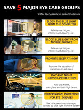 Load image into Gallery viewer, Night Vision Sunglasses Men Titanium Driving Glasses for Vision Blue Light Blocking Computer Glasses Yellow Lens Fishing Eyewear
