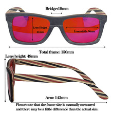 Load image into Gallery viewer, SHINU Red Lens For Better Sleep At Nighttime wooden square frame Anti blue light Orange Lens For working Computer Glasses
