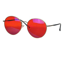Load image into Gallery viewer, Round frame glasses man Red Lenses Butter Sleep Blue Light Blocking Orange Lense for long time work Eliminate Eye Strain Glasses
