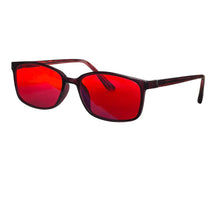 Load image into Gallery viewer, Red Glasses Block Blue Light Better Sleep Orange Lens Glasses for Working with Computer Gaming Glasses Blue Light Blocking
