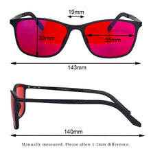 Load image into Gallery viewer, Red Lens Blue Light Glasses Men Women Orange Glasses for Computer Nighttime Blue Light Protection Better Sleep Eyeglasses 143mm
