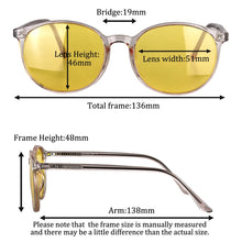 Load image into Gallery viewer, SHINU Anti Blue Light Yellow Lens Glasses Y2k Polarized Sunglasses Women Night Vision Glasses for Driving Girlfriend Gift
