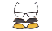 Загрузить изображение в средство просмотра галереи, SHINU brand clip on sunglasses men polarized prescription sunglasses with diopter myopia  multifocal glasses near and far
