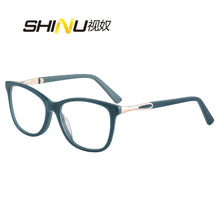 Load image into Gallery viewer, SHINU Custom Women Glasses with Diopters Multifocal Near and Far Reading Glasses Acetate Glasses Myopia Glasses Women
