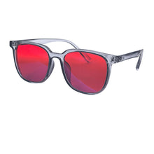 Load image into Gallery viewer, SHINU Red Lens Glasses Better Sleep Orange Lens Blue Light Blocking for Computer or Long Time Gaming Tr90 Frame Y2k Glasses
