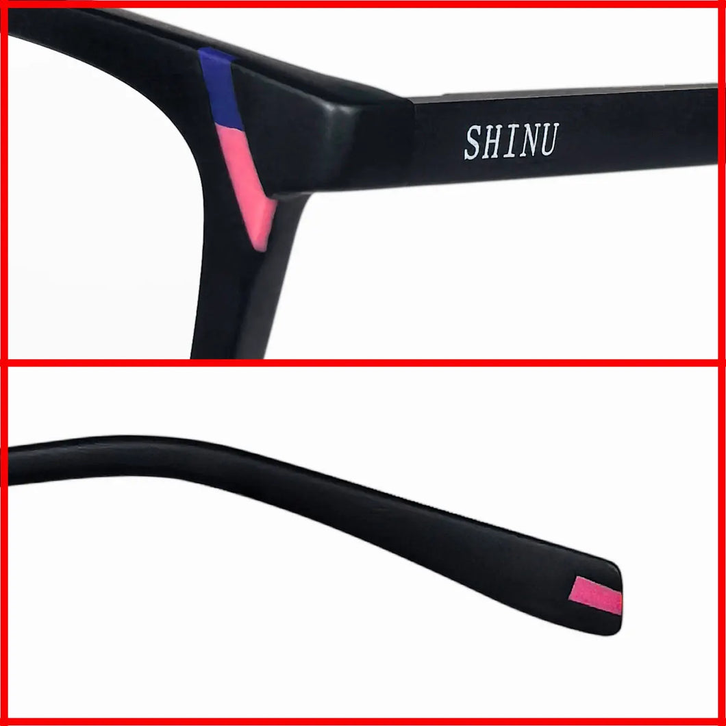 SHINU Women Optical Glasses with Recipe Multifocal Reading Lenses Custom Myopia Astigmatism Glasses Women Prescription Glasses