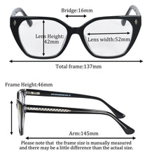 Load image into Gallery viewer, SHINU Acetate Glasses Women Near And Far Multifocal Eyeglasses Prescription Magnifying Glasses Luxury Brand Readers New In 2024
